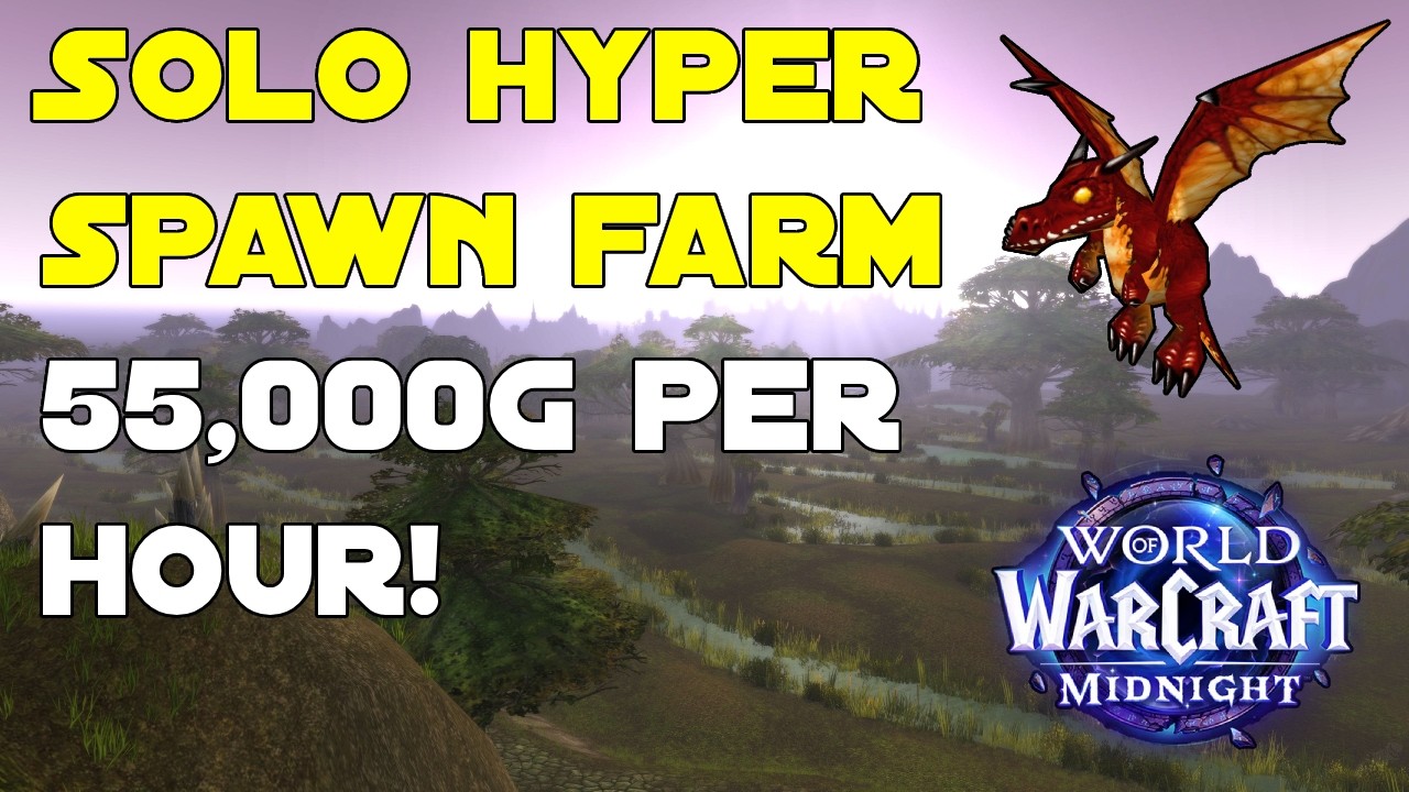 (55,000g/hour) This Hyper Spawn Pet/Transmog Farm Still Crushes in Midnight! - WoW Gold Guide