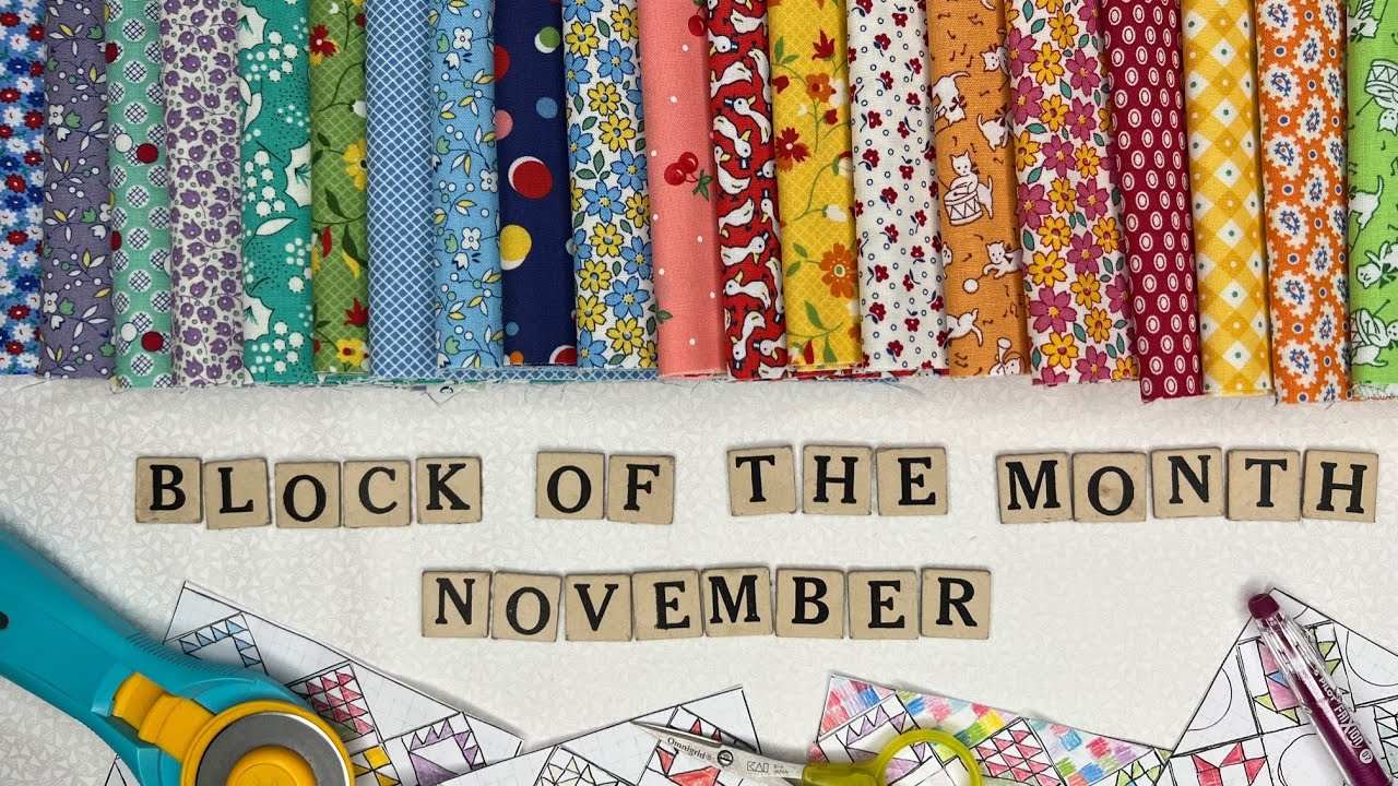 Block 11 of 12 - Our 2023 BASKET BLOCK OF THE MONTH!  See 3 color ways in two sizes; 10 & 5 inch!