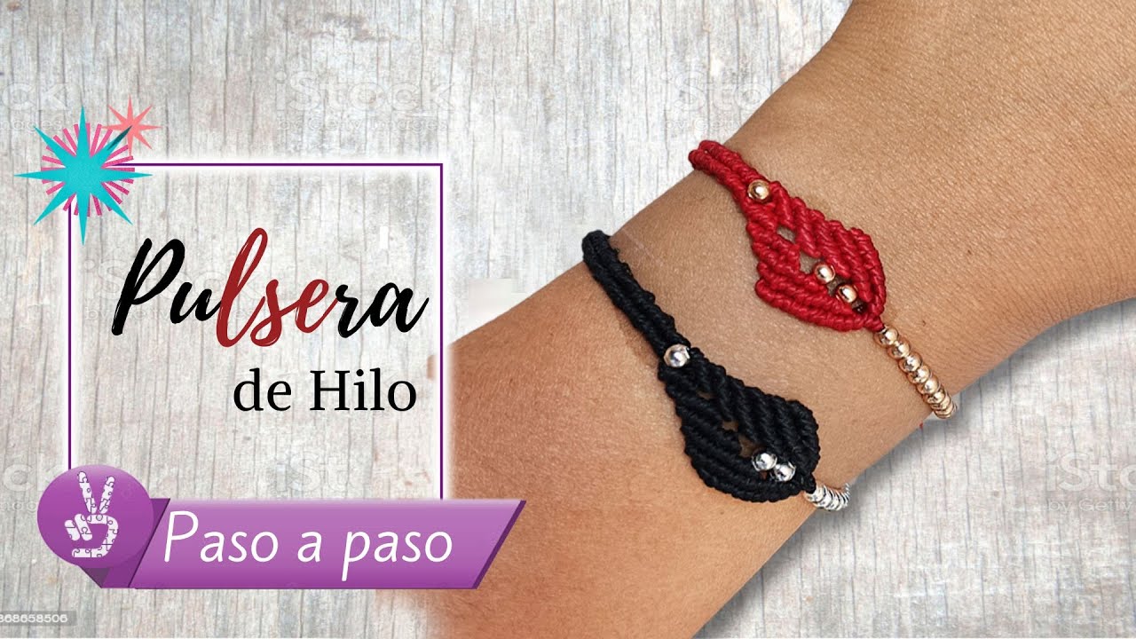 Cómo hacer Pulsera de hilo #22|DIY Macrame✨ Paso a paso. Dije