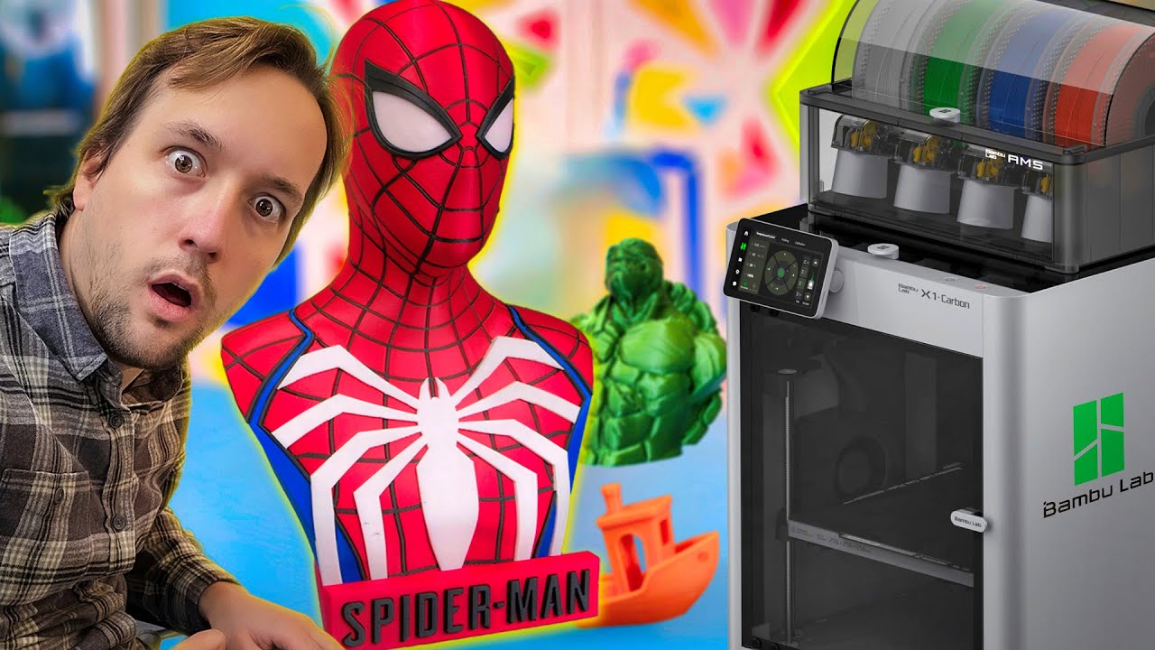 La Bambu Lab X1 CARBON est l'imprimante 3D ULTIME ! IA, Ultra Rapide, Carbone, Multi-Color, Core XY