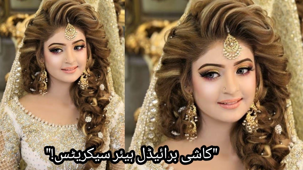 Bridal bun hairstyle with dupatta | high bun hairstyle for wedding | messy Hairstyle professional