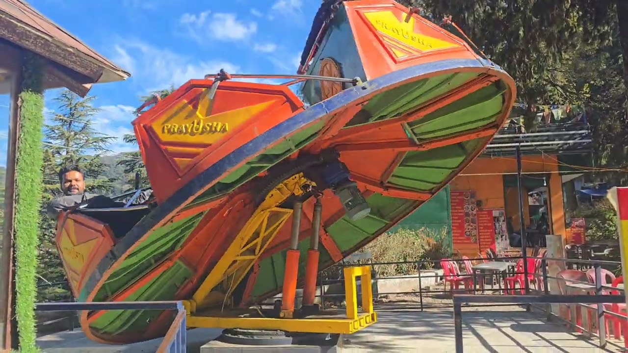 Spinning amusement park ride at Atal Udhyan Mussoorie|Full Video🎡🎢 #Amusement #Park #Ride #Mussoorie