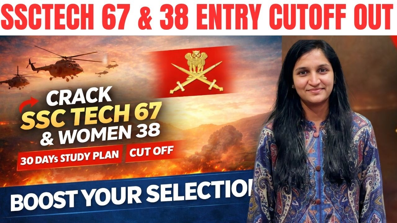 SSCTech 67 & 38 CUT OFF OUT | 30 Days Study Plan | SSB DATE SELECTION  #ssbinterview #ssbpreparation