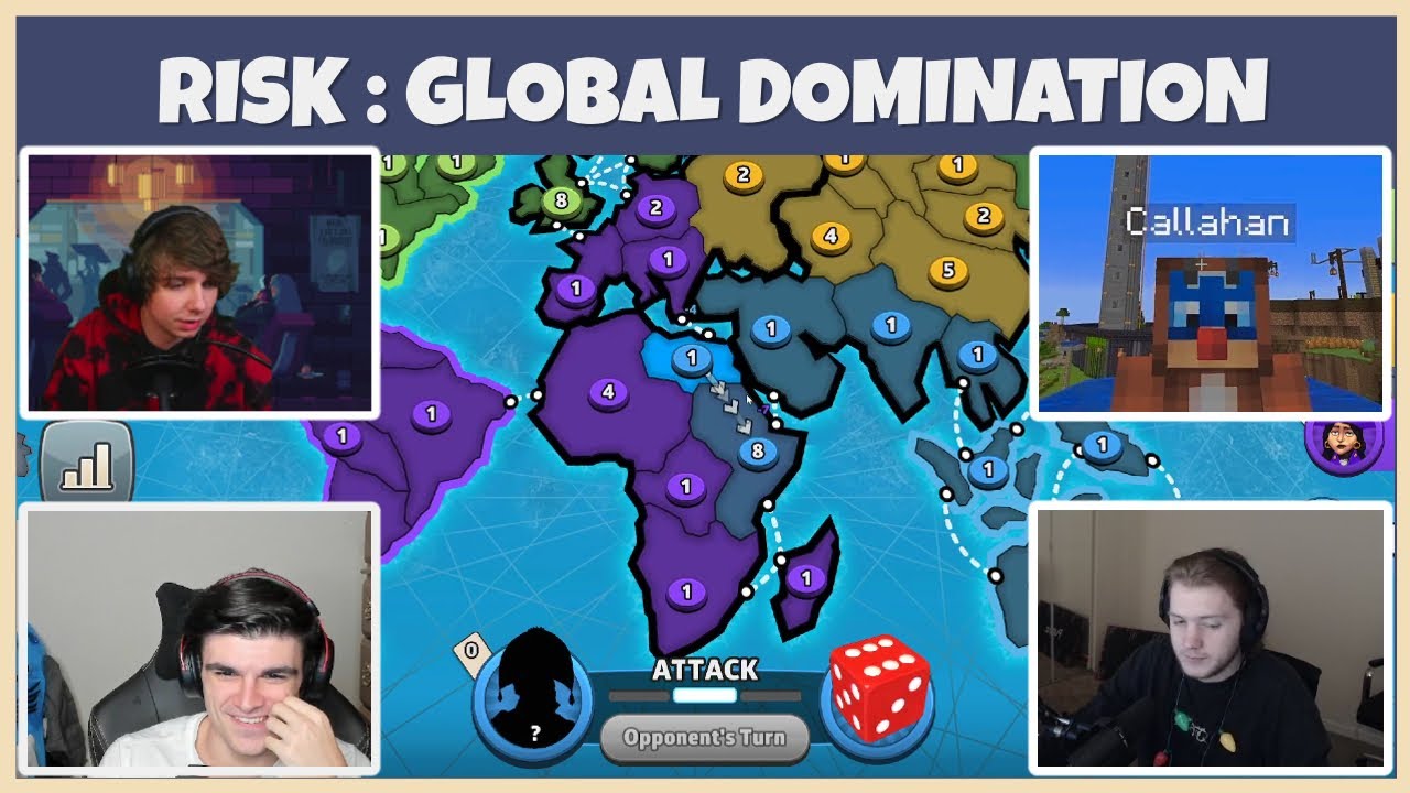Foolish plays Risk Global Domination with Punz, Karl & Callahan