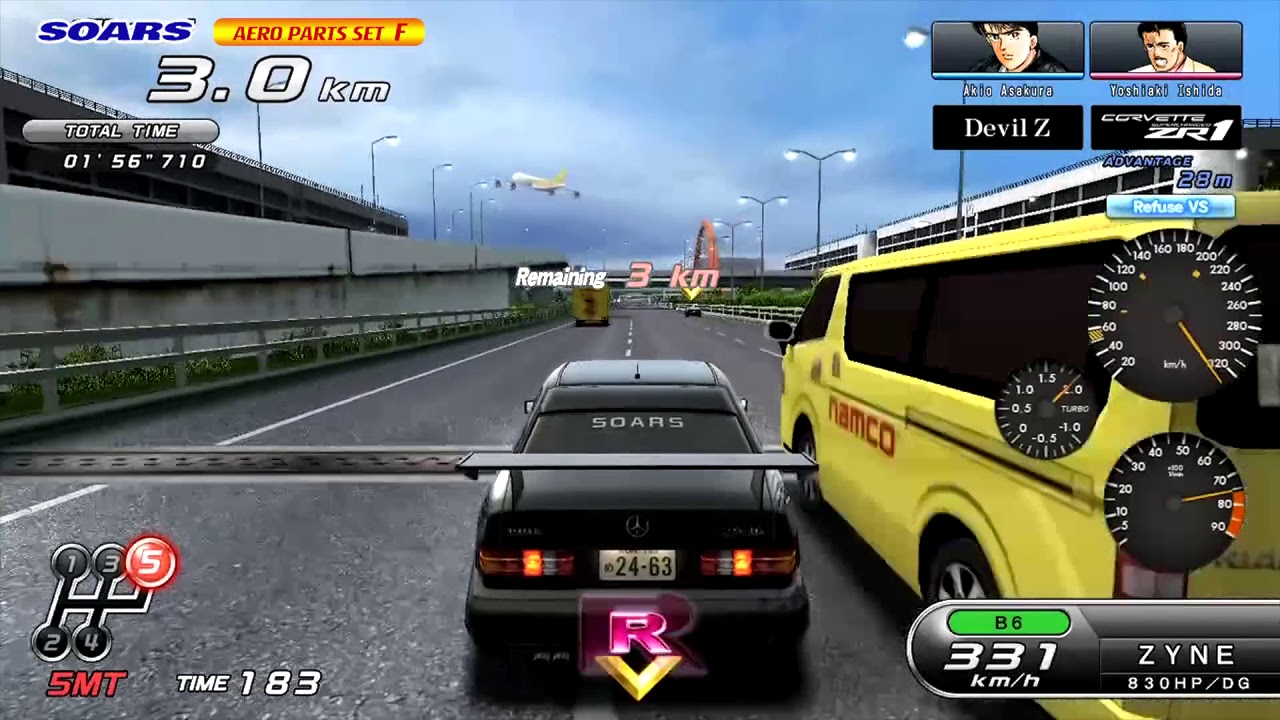 [湾岸ミッドナイト5DX+] Mercedes-Benz 190E 2.5-16 Evolution II (W201) / エアロセットA～H