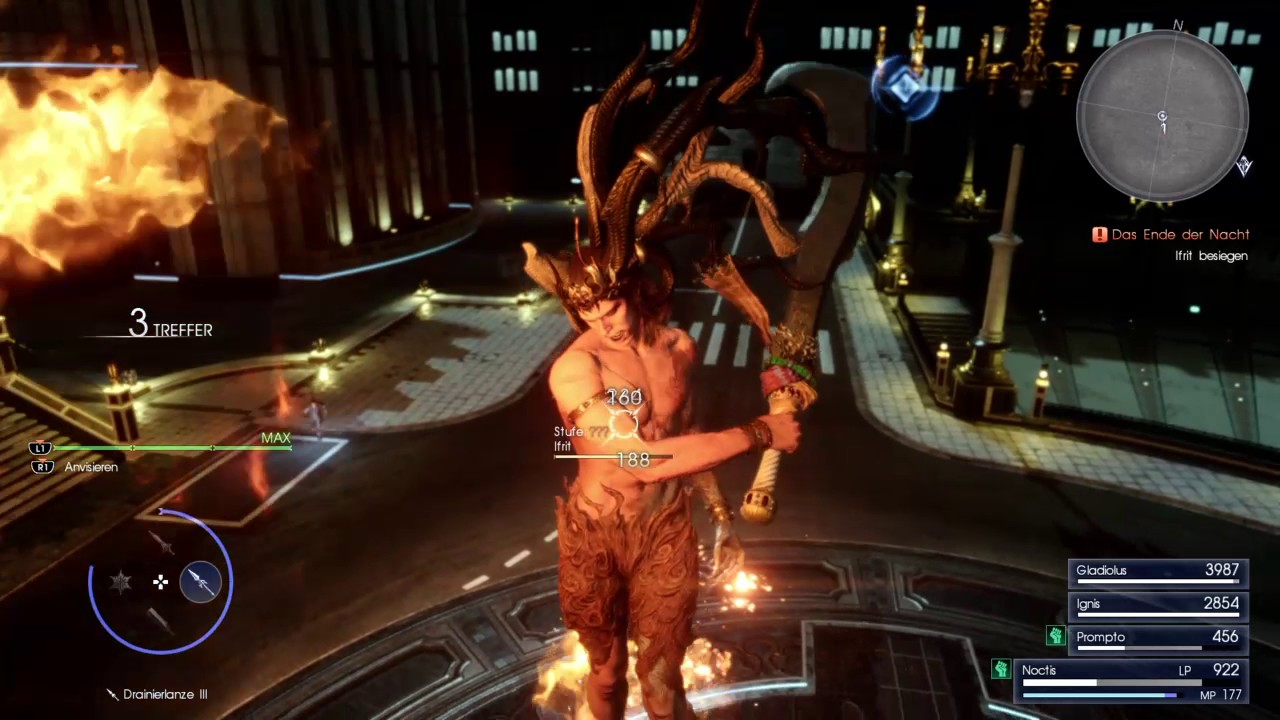 FINAL FANTASY XV Ifrit Bossfight
