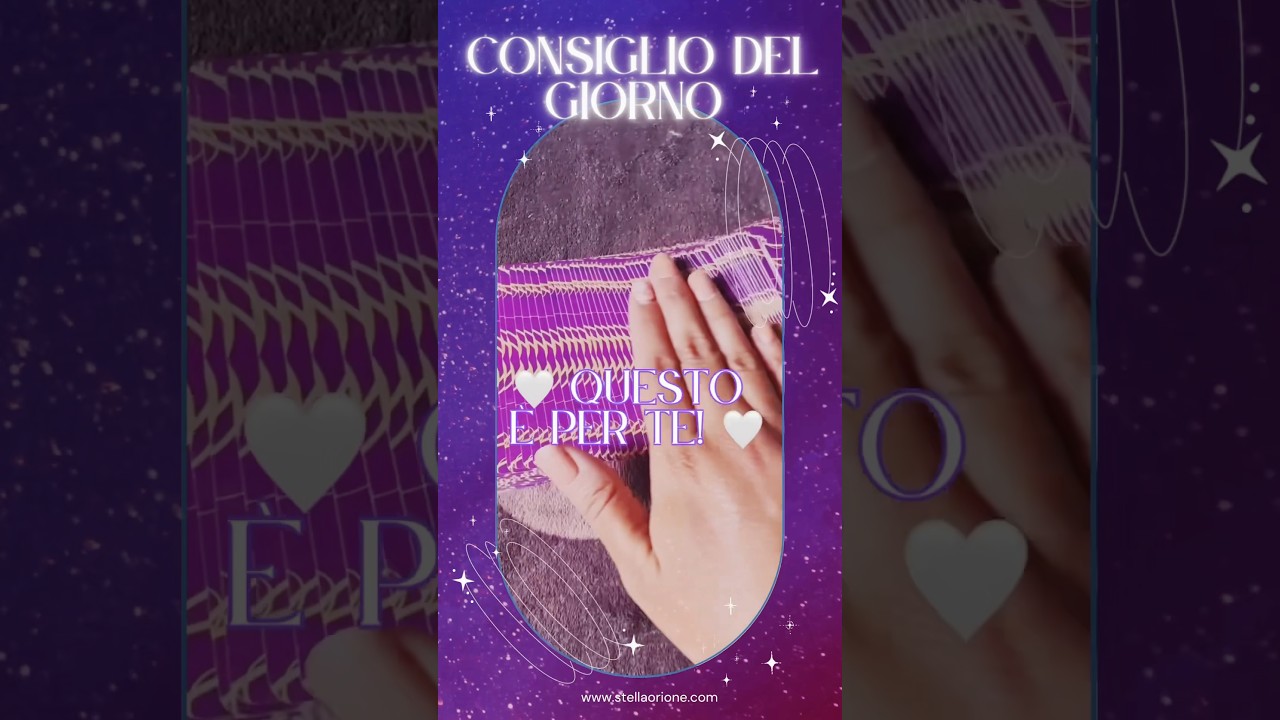 Consiglio del Giorno!💜 #interattivotarocchi #tarot #tarotreading #tarologia #tarocchiamore #follow