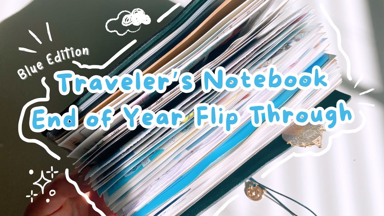 Traveler's Notebook (Blue Edition) 📘 End of Year Flip Through (2023) || Memory Keeping Journal