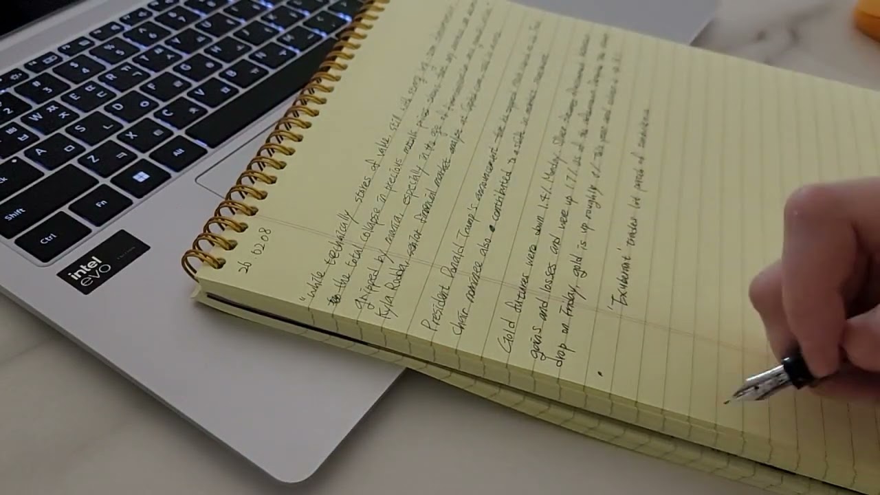 260208 CNN 만년필 영어필사 441일차 Silent Writing | White Noise ASMR