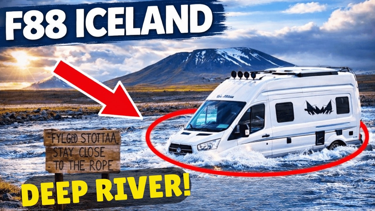 ДАВАЙТЕ РИСКОВАТЬ В ФОРДАХ 🇮🇸ИСЛАНДИЯ OFF ROAD-F ROAD 88 ASKJA - ПУТЕШЕСТВИЕ В КЕМПЕР-ВАНЕ 4X4