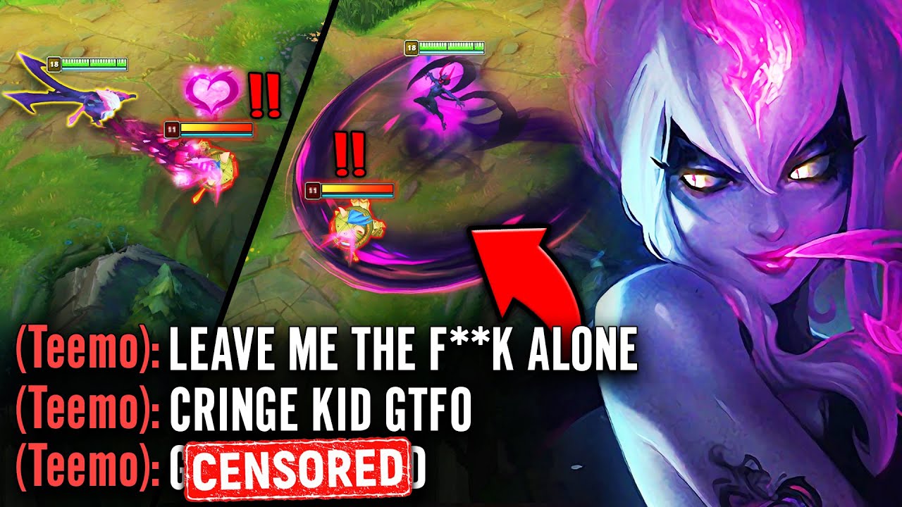 I camped the enemy Teemo all game and he has a mental breakdown (THIS IS PRICELESS)