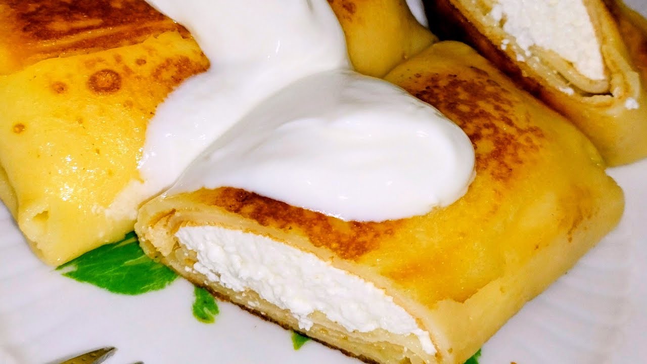Творожная начинка для блинов #рецепты #блины #творог #масленица 