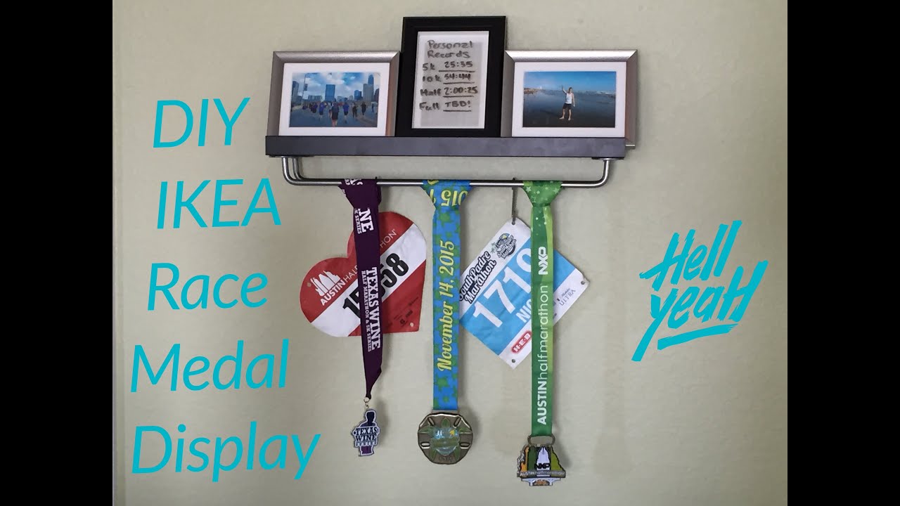 DIY IKEA RACE MEDAL DISPLAY!