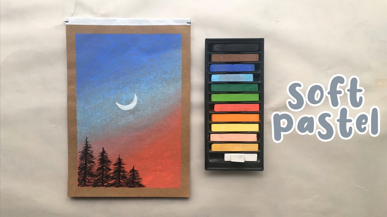 Kolay Toz Pastel Çalışması | Toz Pastel Resim #art #softpastel #kraft