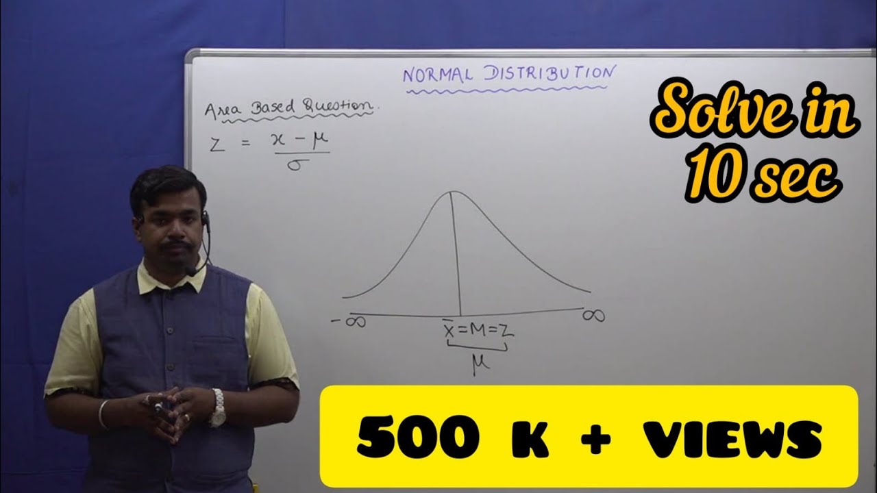NORMAL DISTRIBUTION |Area Under Normal Curve | Easiest Method | Probability