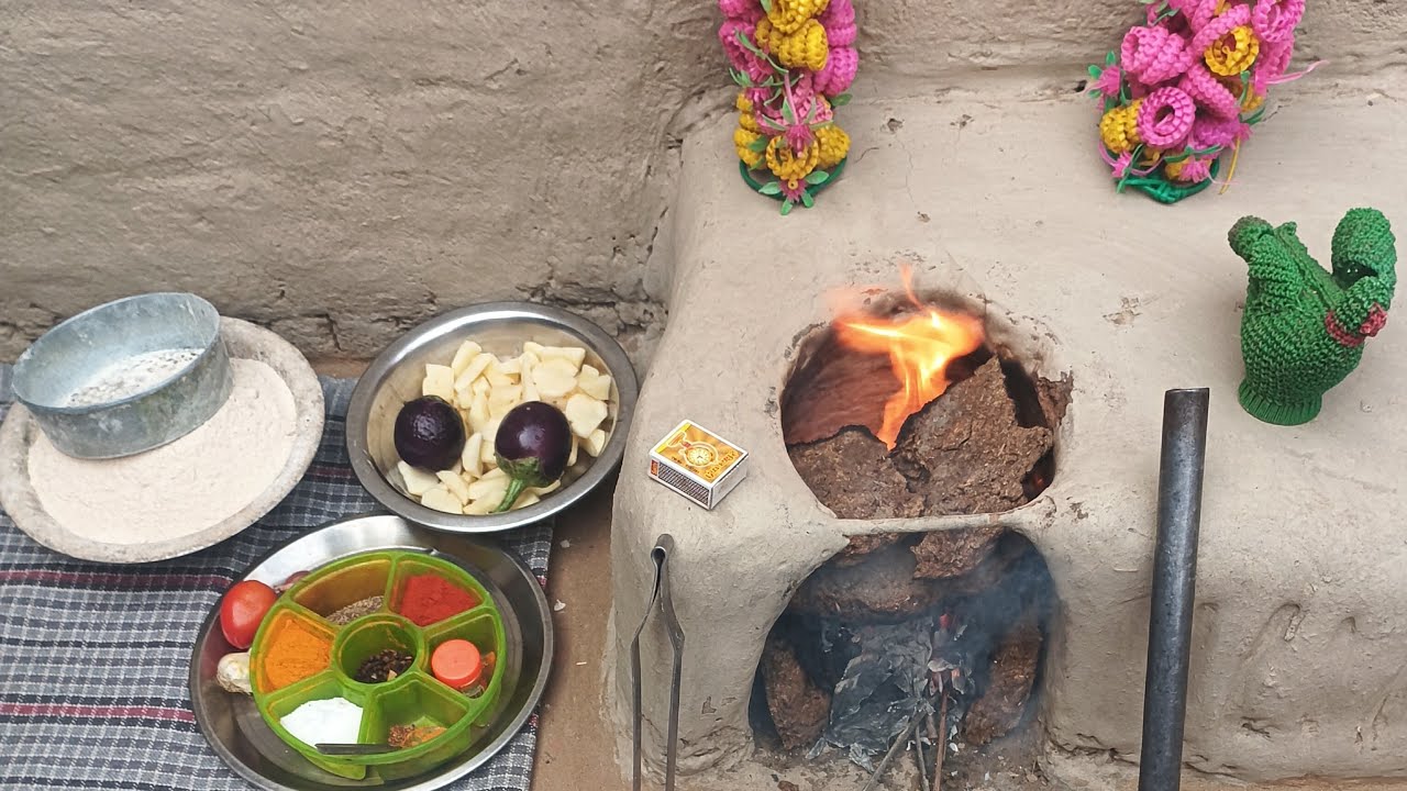chulhe ka khana# cooking #live# village life#