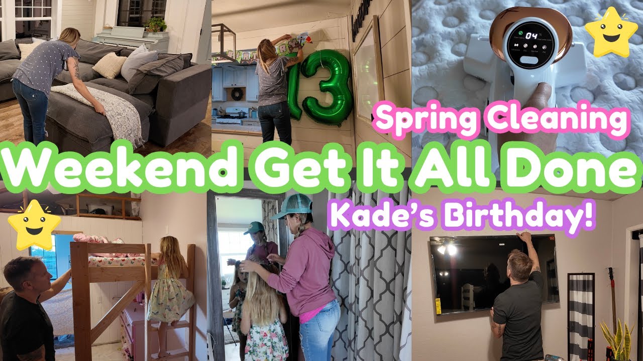 GET IT ALL DONE WITH ME || WEEKEND OF SPRING CLEANING || AT HOME WITH JILL || Jigoo J300