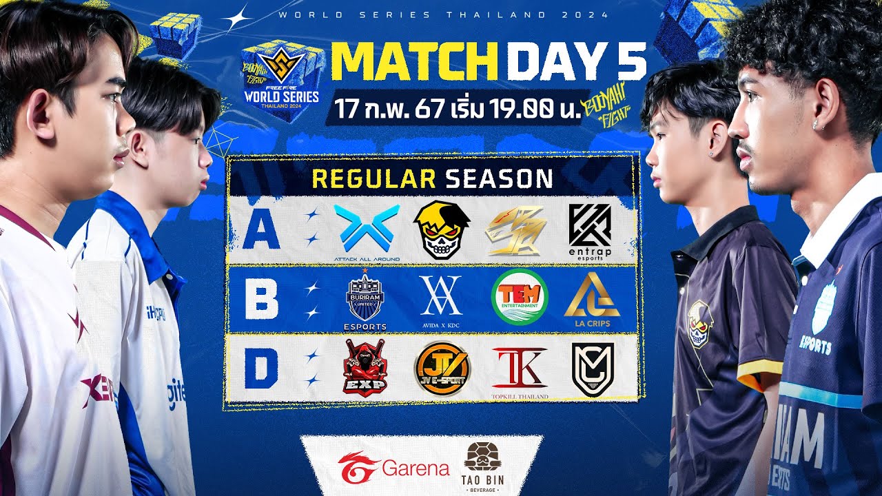 🔴ᴸᶦᵛᵉ FFWS Thailand Spring 2024 - Regular Season Day 5