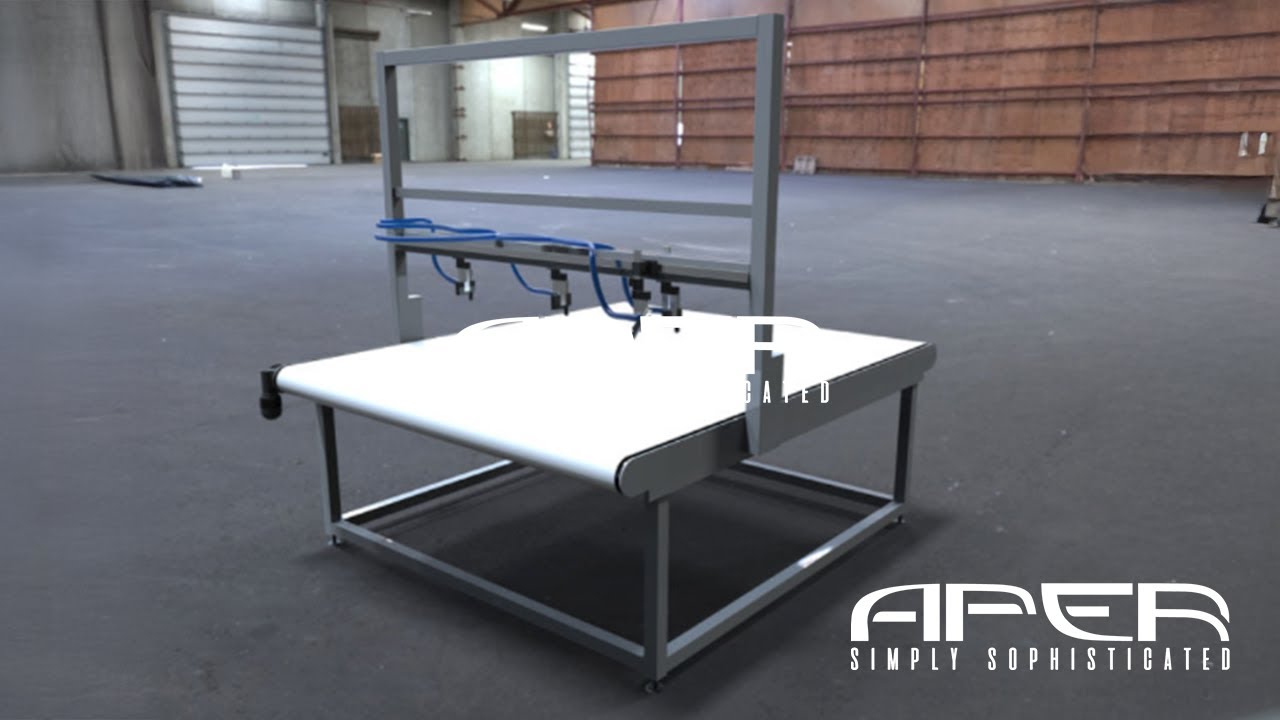 Aper AX H Sequence - Hot melt gluing machine for encased mattress