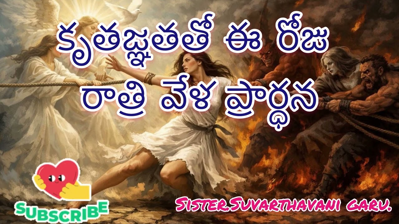 కృతజ్ఞతతో ఈ రోజు రాత్రి వేళ ప్రార్ధన//20.01.2026//A night prayer before going to sleep 