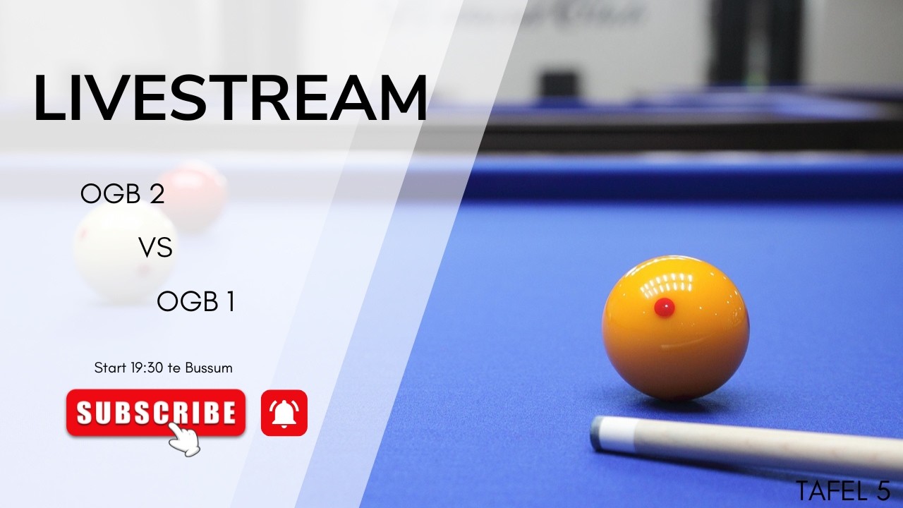 [T5] 🔴 LIVE: Biljart Live: OGB 2 verdedigt koppositie in cruciale wedstrijd! 🎯