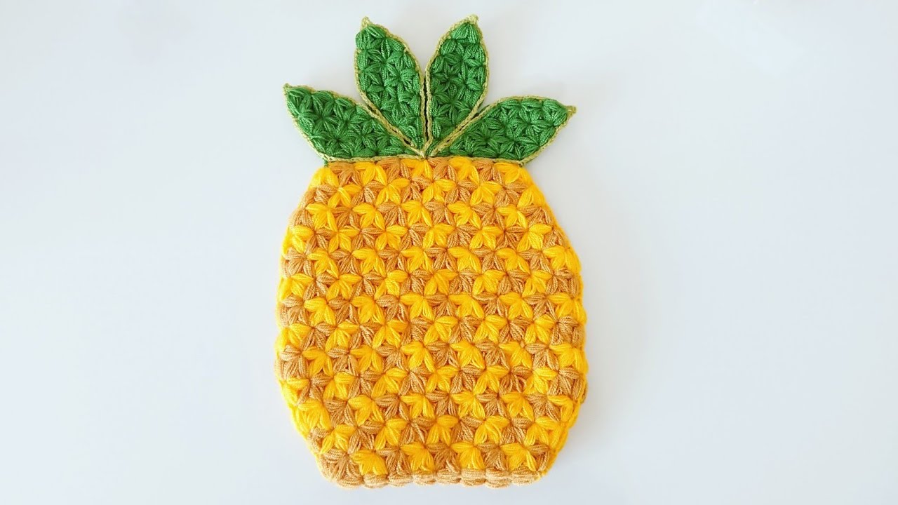 ANANAS KESE LİF (Tasarım sevilay uysal) - #sevilayınrenklidünyası YENİ LİF - KOLAY LİF MODELLERİ