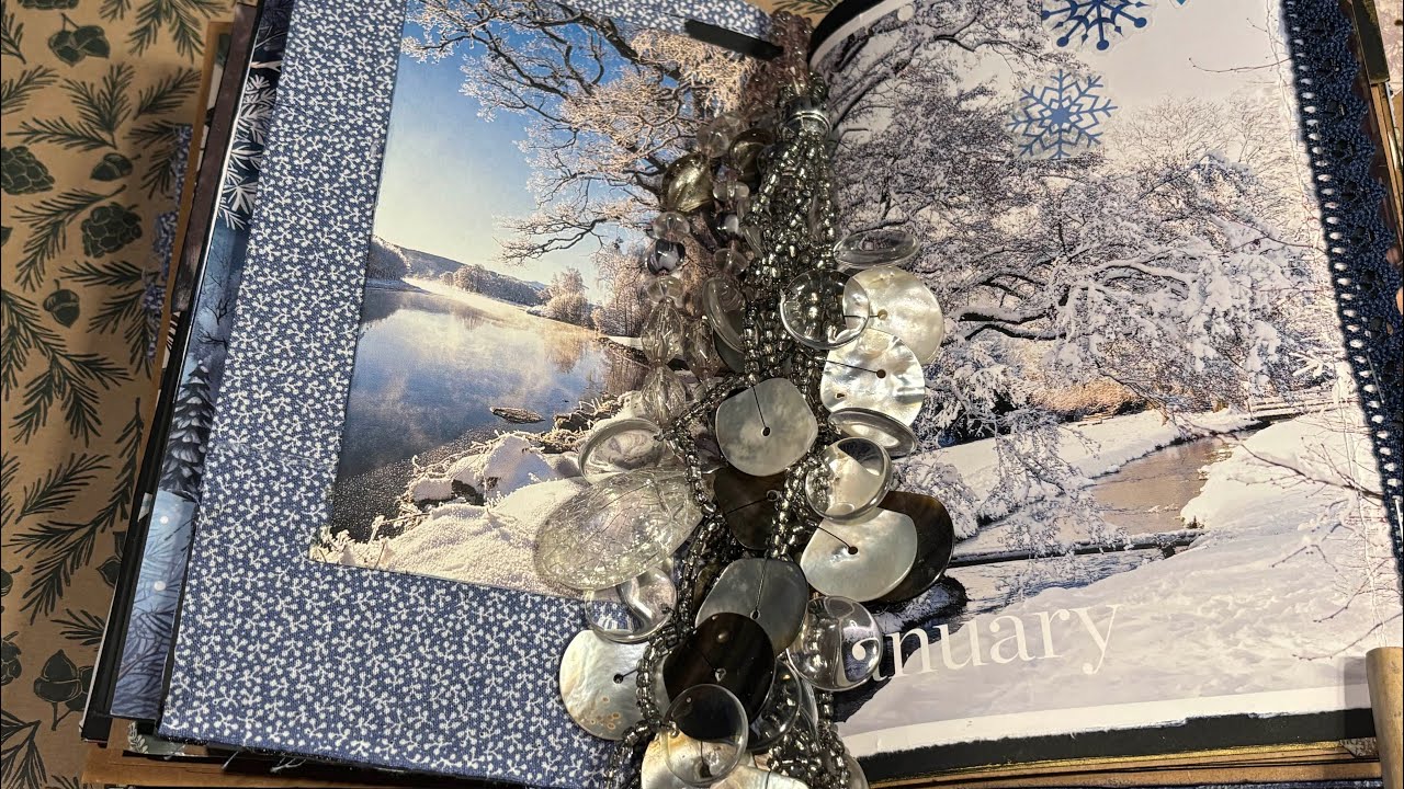 Cozy Winter Journal Flip Through | Handmade January Pages & Relaxing Chat 