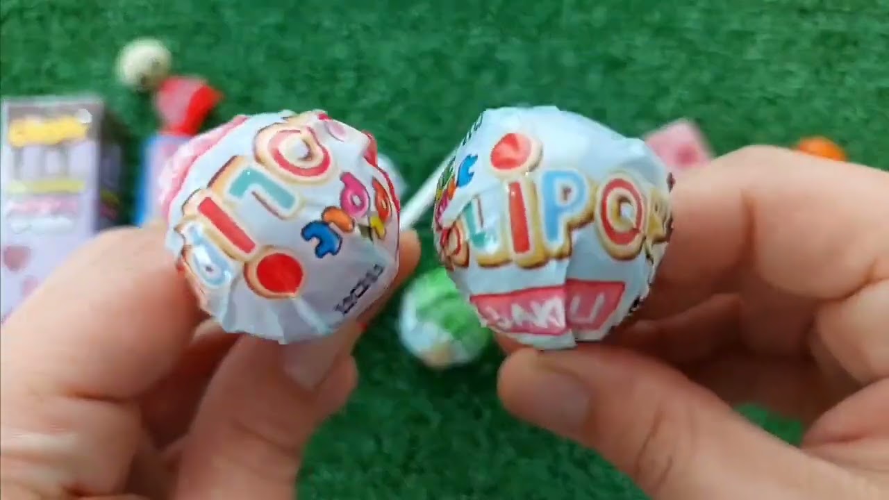ASMR Most Popular Candys / some lots of colorful rainbow lollipop candy / unpacking chocolate eat