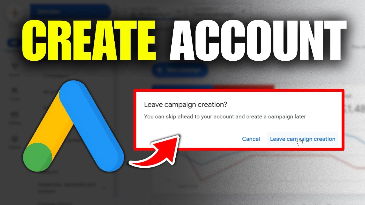 Как настроить аккаунт Google Ads без кампании