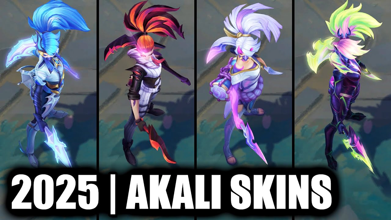 ALL AKALI SKINS SPOTLIGHT 2025 | League of Legends