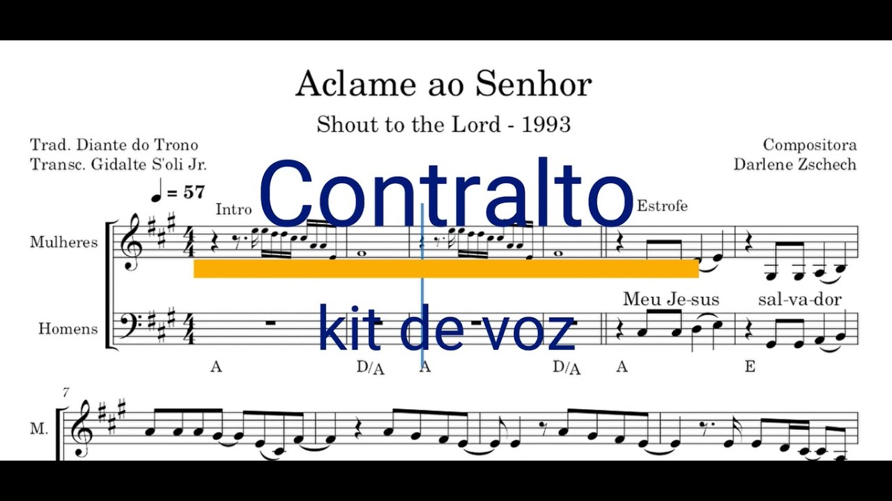 Aclame ao Senhor - contralto