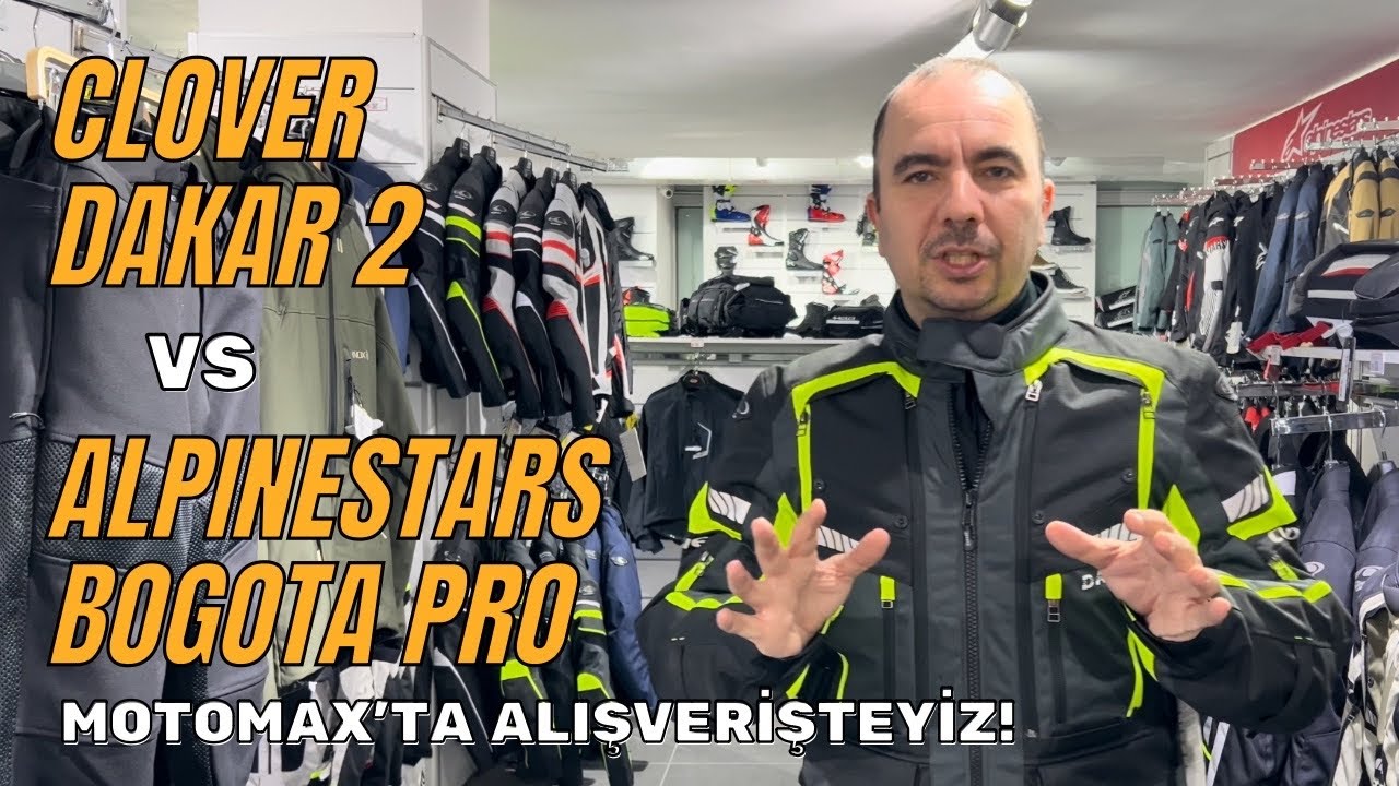 Motomax’ta iki montu karşılaştırdık: Clover Dakar 2 vs Alpinestars Bogota Pro, ikisini de aldık!