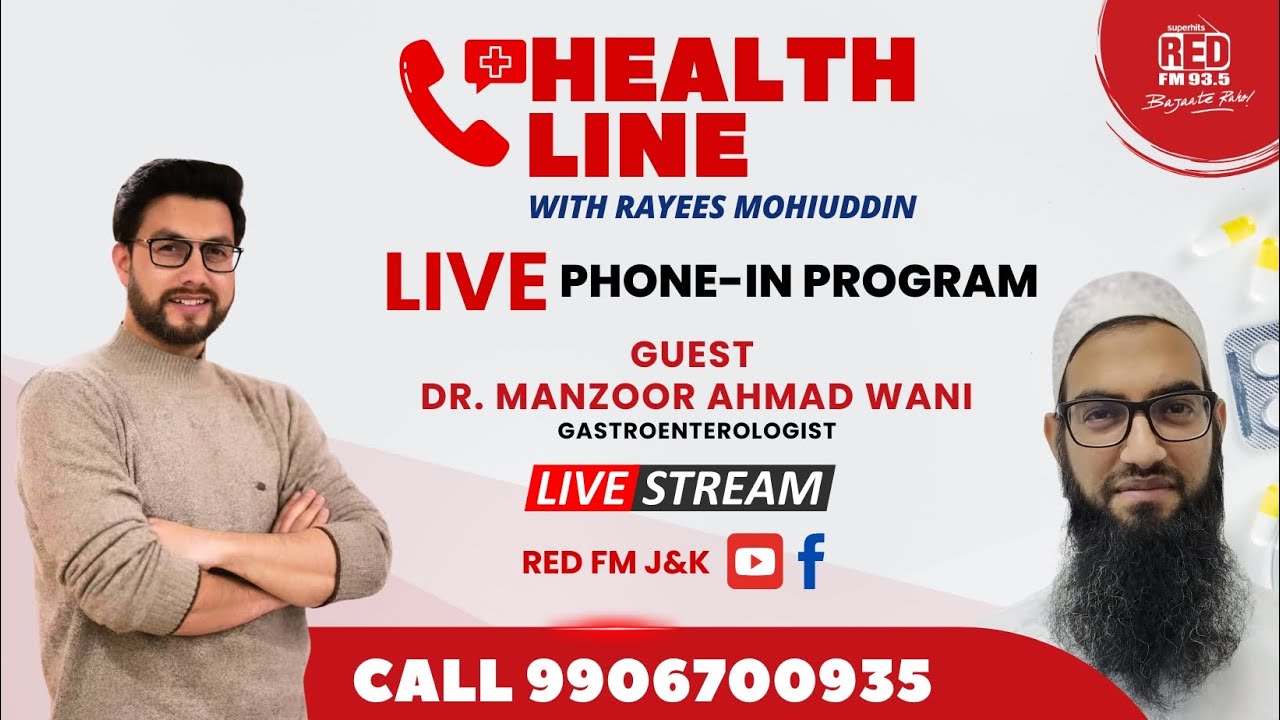 Health Line with Rayees Mohiuddin | Dr. Manzoor Ahmad Wani Gastroenterologist | Call: 9906700935