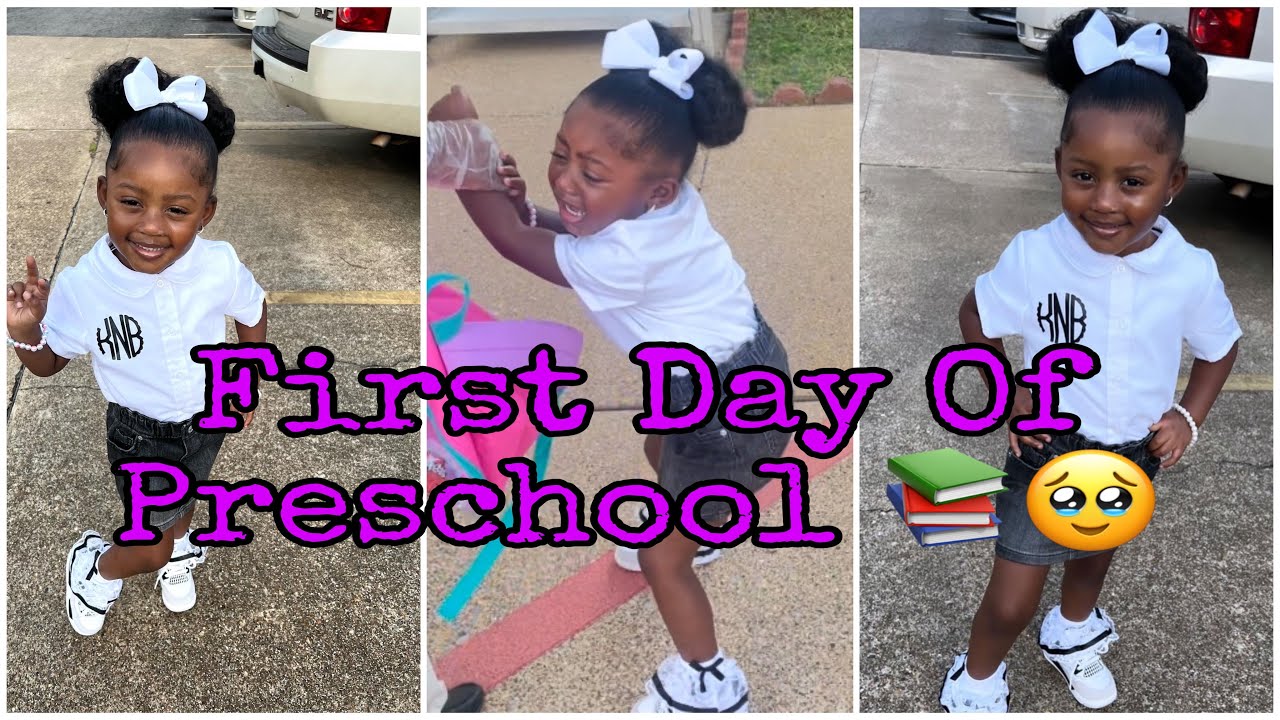 GRWM |First Day Of School / Khaziyah Takes Preschool 📚🥹  #foryou  #grwm #firstdayofschool
