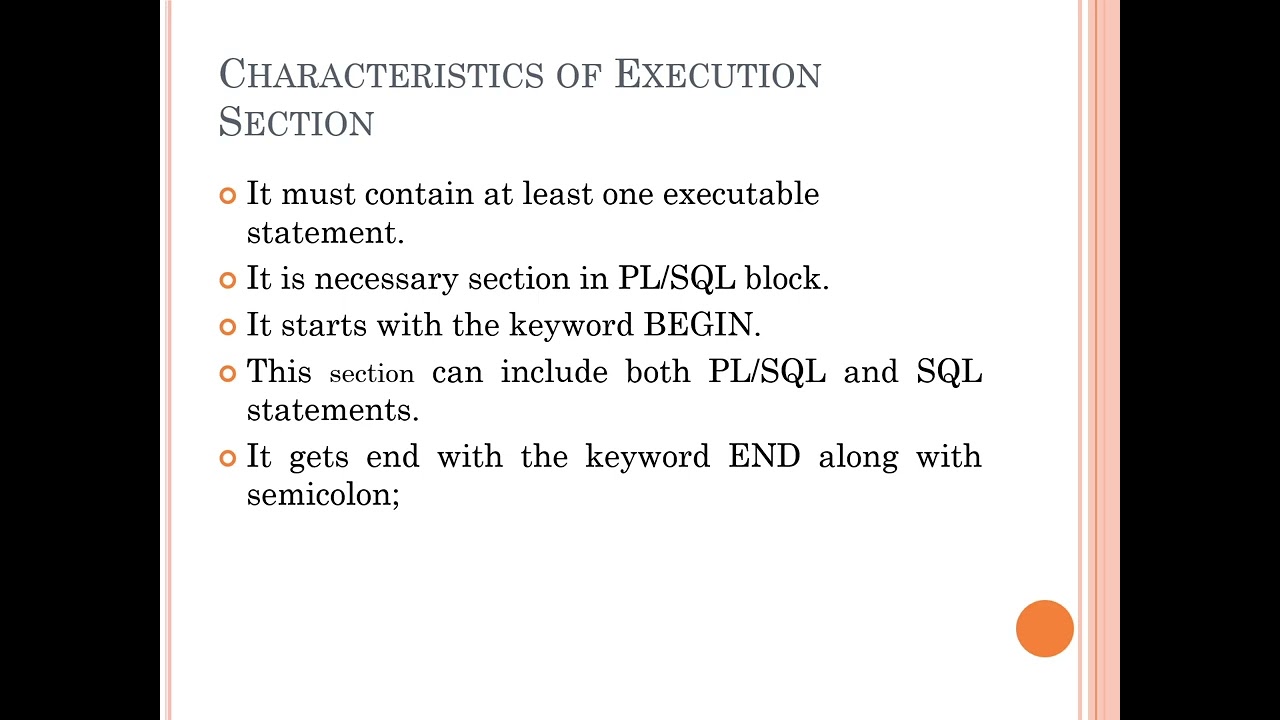 PL/SQL  Block Structure