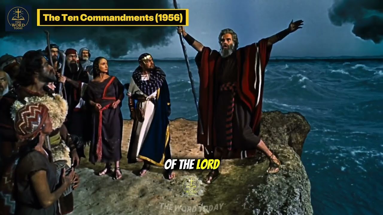 Moses Red Sea Miracle Scene (Part 1) | The Ten Commandments (1956) #fyp #viral #faith 
