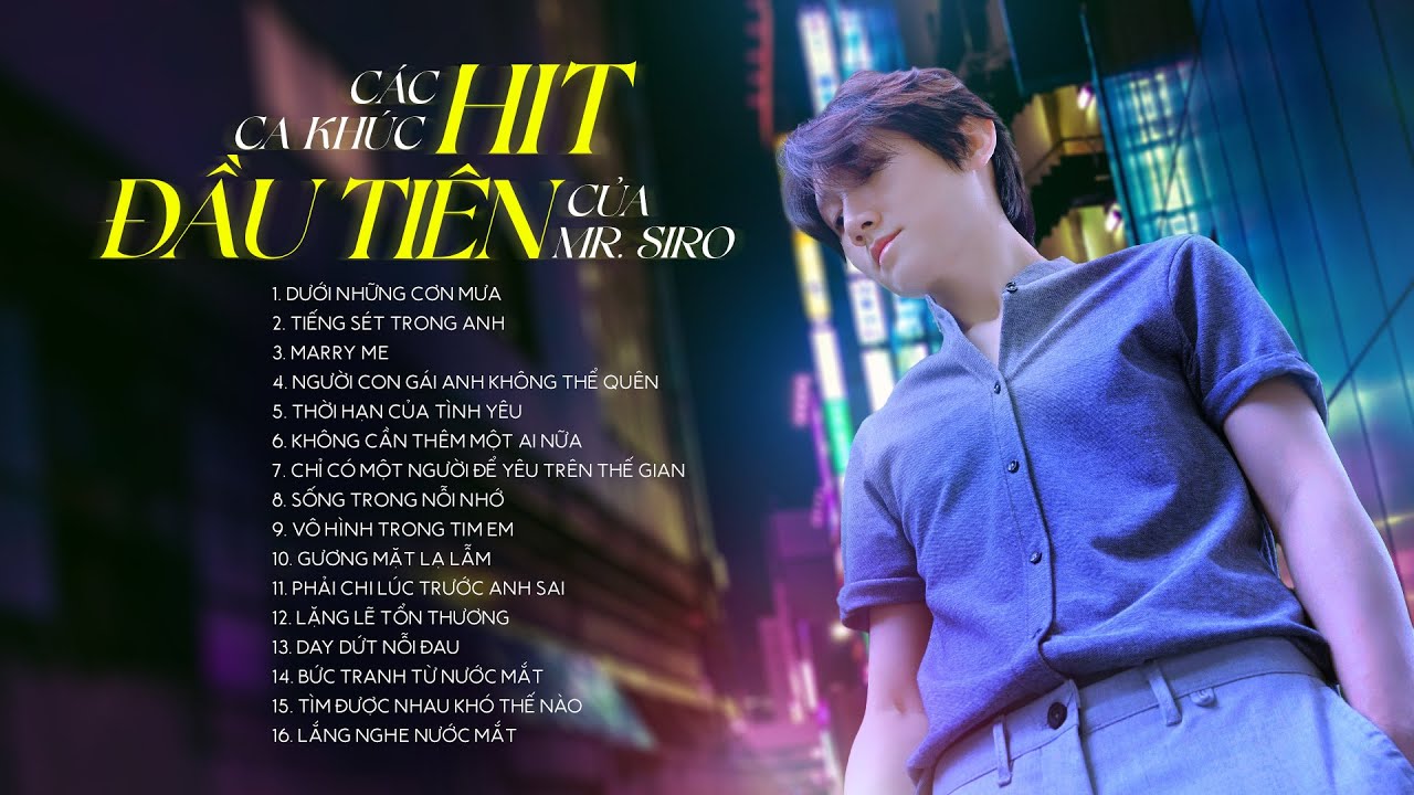 Lắng Nghe Nước Mắt | TUYỂN TẬP C&Aacute;C CA KH&Uacute;C HIT ĐẦU TI&Ecirc;N CỦA MR. SIRO