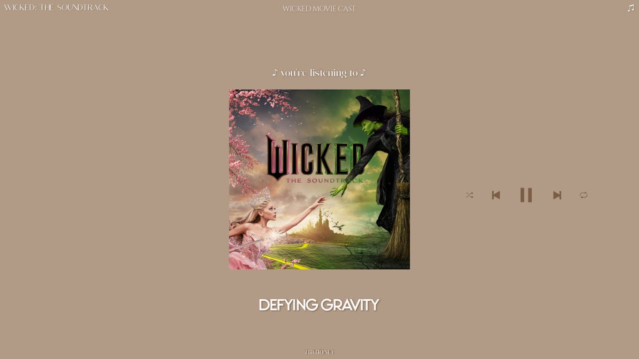 wicked: the soundtrack - defying gravity (slowed + reverb)