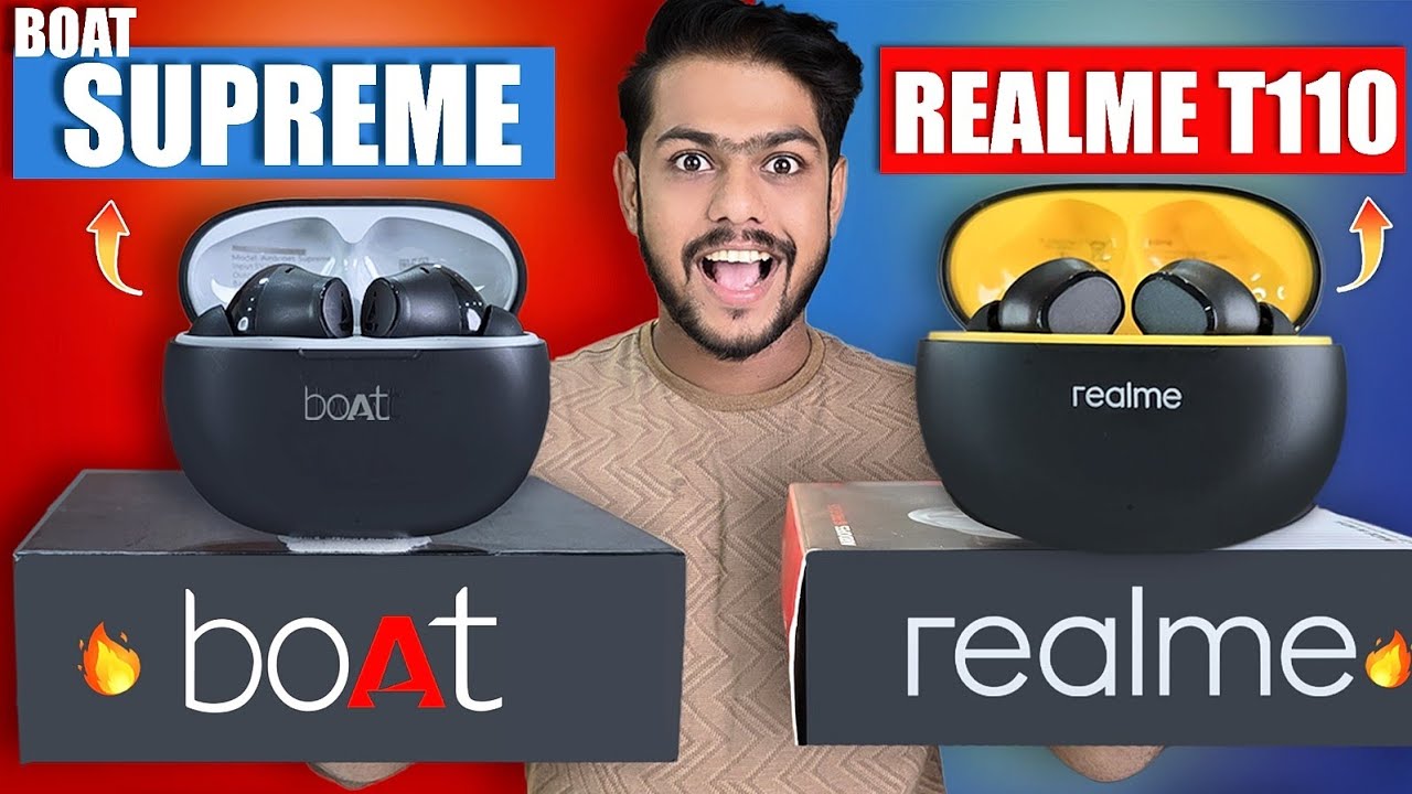 Boat Supreme VS Realme T110 Earbuds | Best Earbuds Under 1500 Rs |