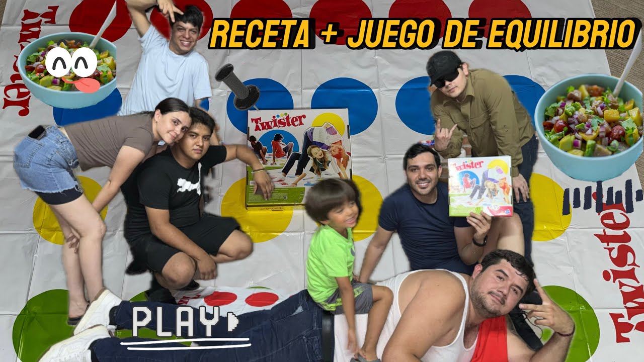 VLOG/ RECETA + JUEGO DE EQUILIBRIO EN FAMILIA Y AMIGOS/ no faltaron las risas Y CAÍDAS”