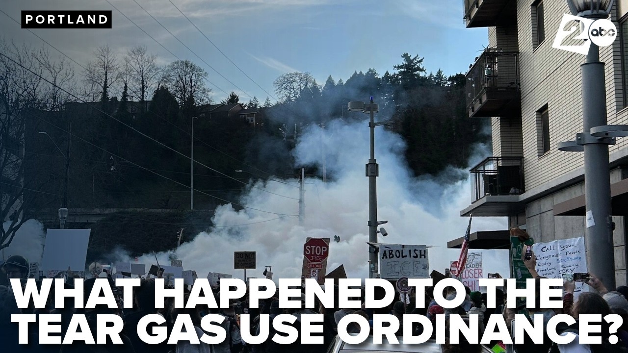 Residents and protesters speak out after gas is deployed at Portland ICE facility - Full Package