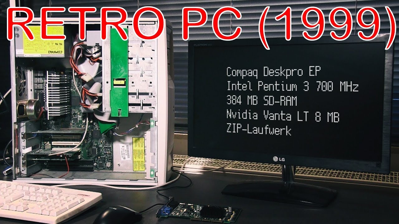 Retro PC von 1999 wiederbelebt! (Compaq Deskpro EP mit Pentium 3)