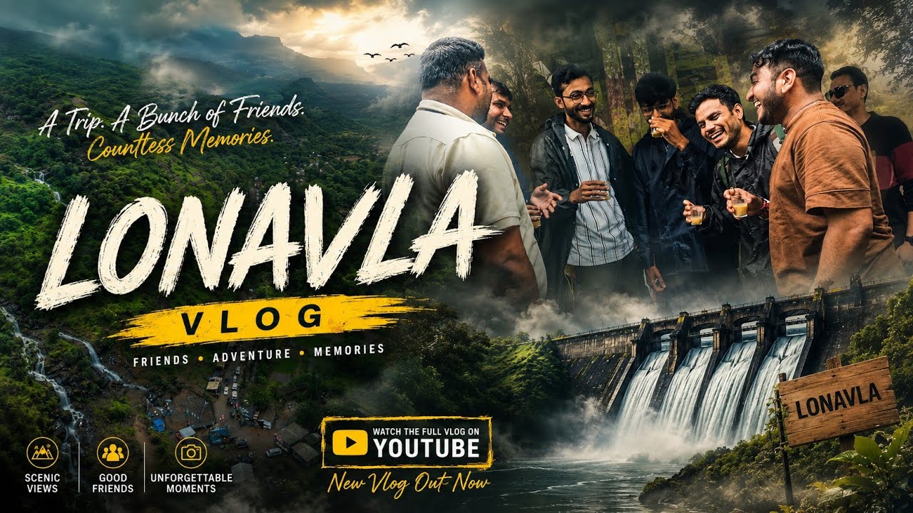 Lonavala Monsoon Vlog 🌧️ | Villa Stay, Lion Point & Unforgettable Friends Trip #lonavala  #vlog 