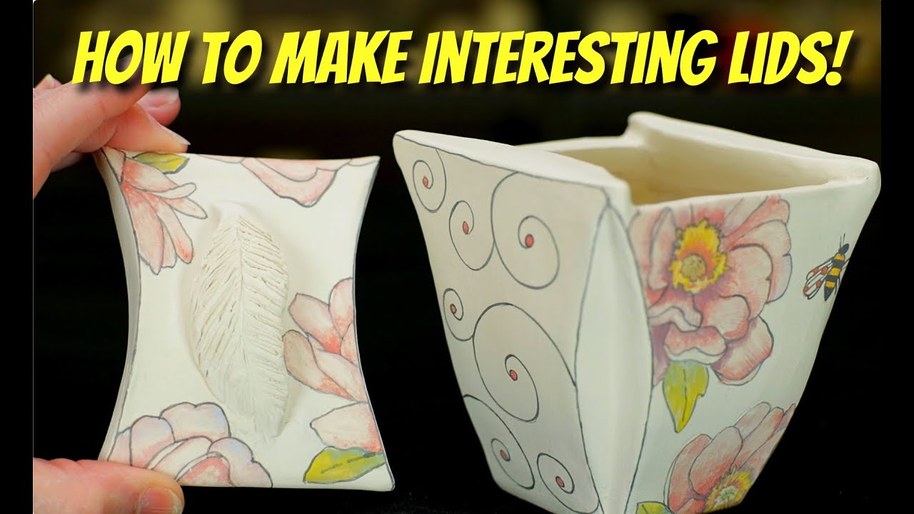 Making Lids for Pottery - UNIQUE LIDS WITH TEMPLATES!!