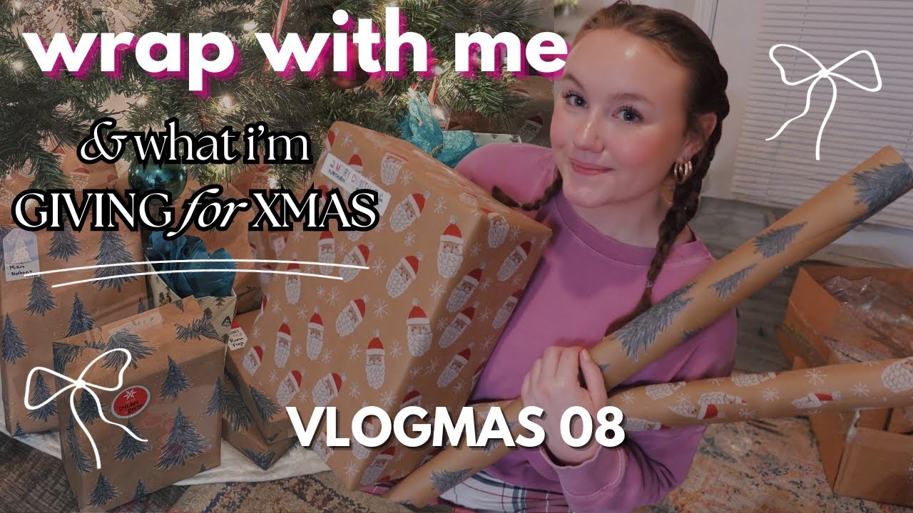 wrap with me + what I'm giving for christmas 2023 - 12 DAYS OF VLOGMAS 08
