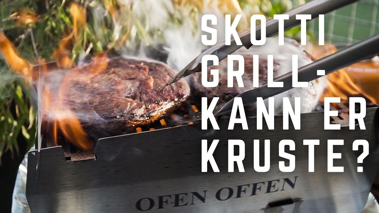 Skotti Grill im Test - Kann der perfekte Camping Grill auch Kruste auf ein Steak bringen?