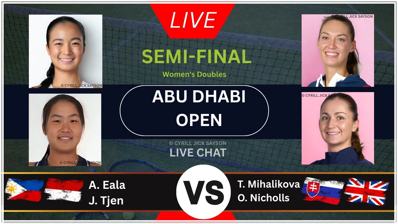 EALA 🇵🇭 / TJEN 🇮🇩 VS MIHALÍKOVÁ 🇸🇰 / NICHOLLS 🇬🇧 | ABU DHABI OPEN 2026 | LIVE SCORE & UPDATES 2 🎾