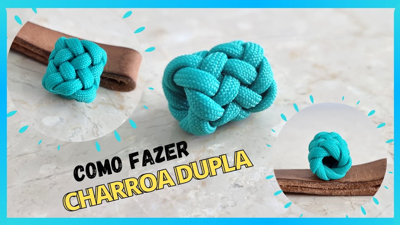 Como fazer Charroa Dupla - How to make Gaucho Knot 