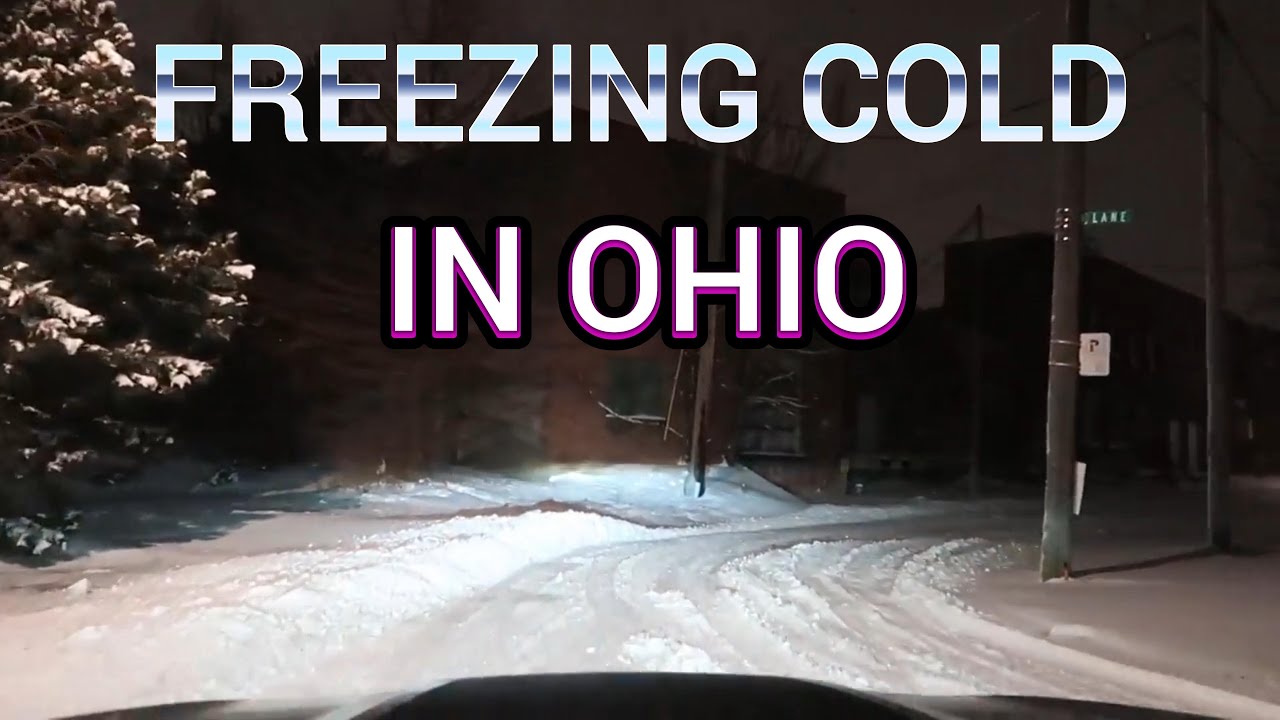 FREEZING COLD AND SNOW IN TOLEDO OHIO