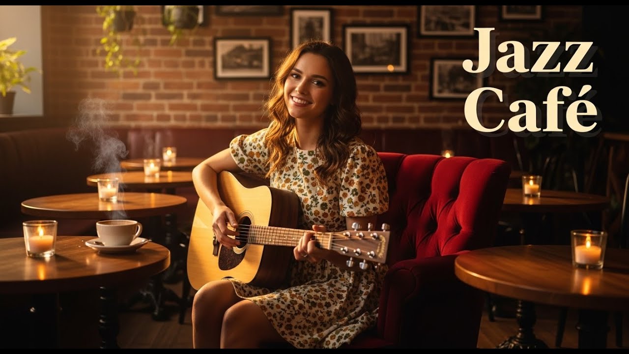 Jazz Cafe Night Ambience  Smooth Vintage Jazz Lounge Music for Cozy Coffee Shop and